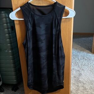 lululemon athletica Black Camouflage Tank Top